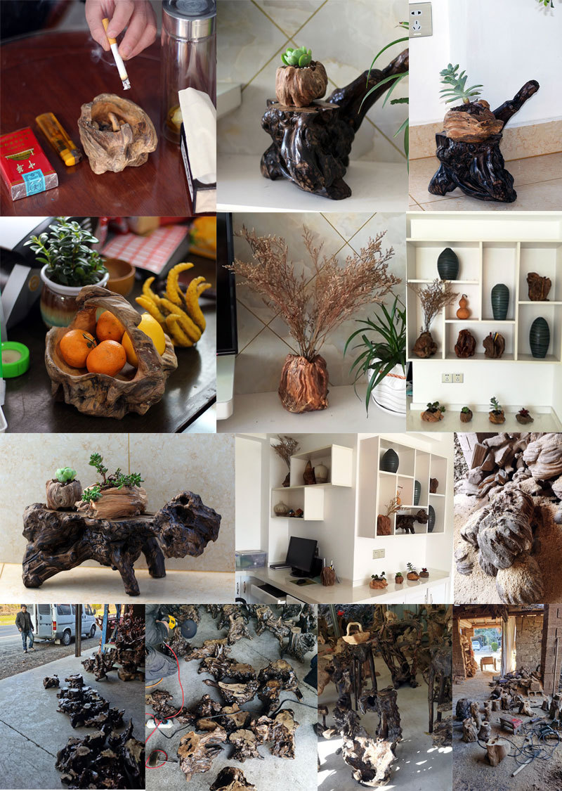 天然松木雕刻水果篮 工艺与自然的完美融合